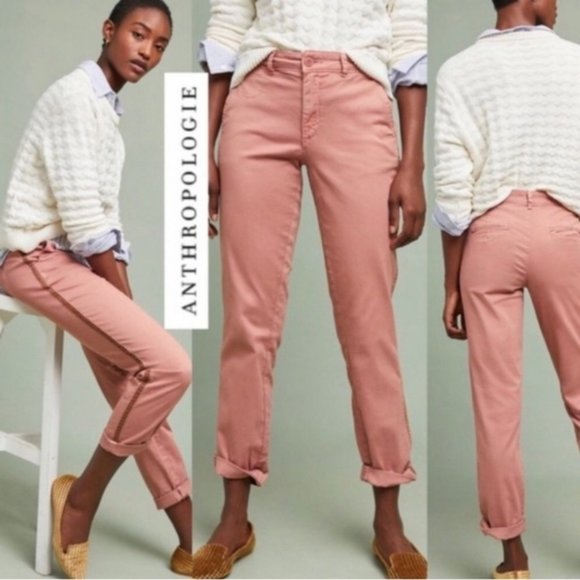 Anthropologie Pants - Anthropologie Chino Relaxed Cropped Fit Pants